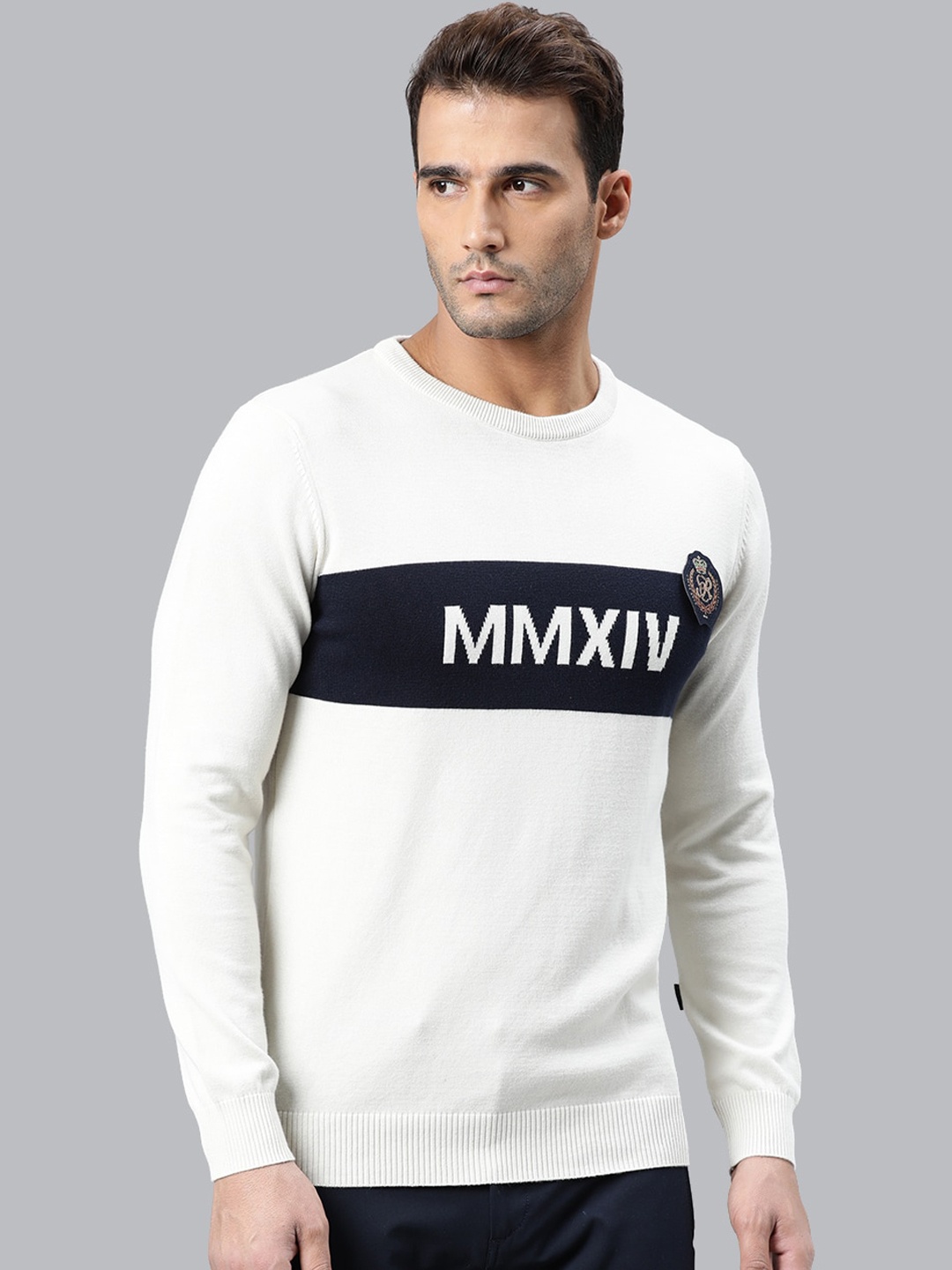 

RARE RABBIT Men Off White Printed Sweatshirt