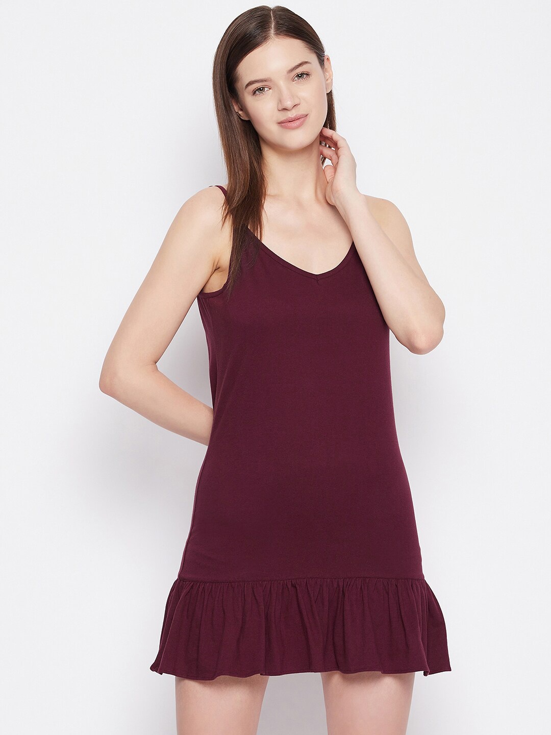 

Hypernation Women Purple Nightdress