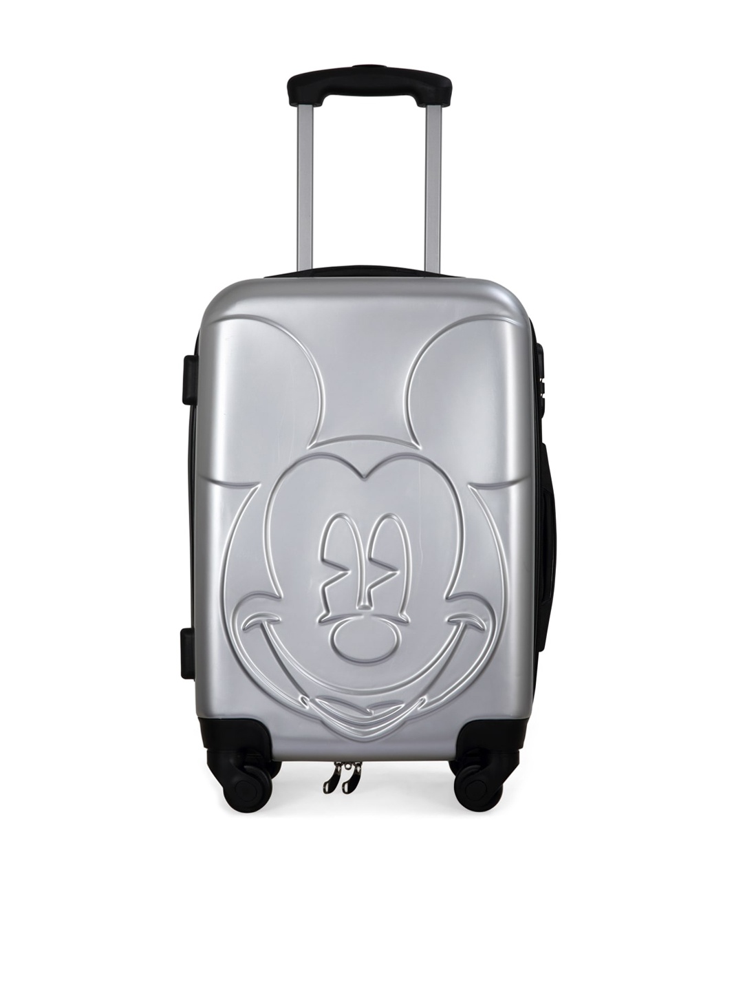 

Disney Kids Silver-Toned Hard-Sided Large Trolley Bag