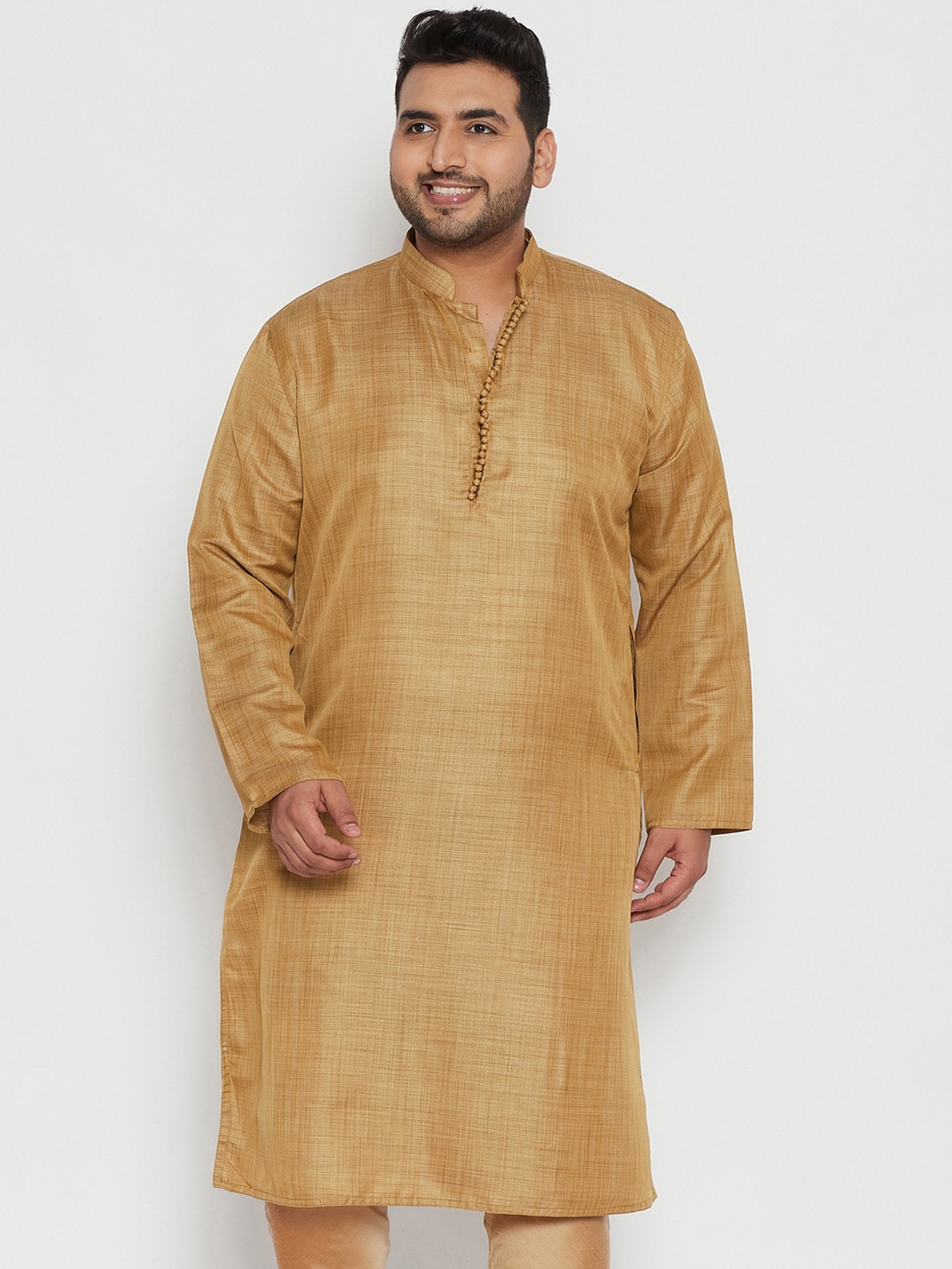 

VASTRAMAY PLUS Men Beige Kurta