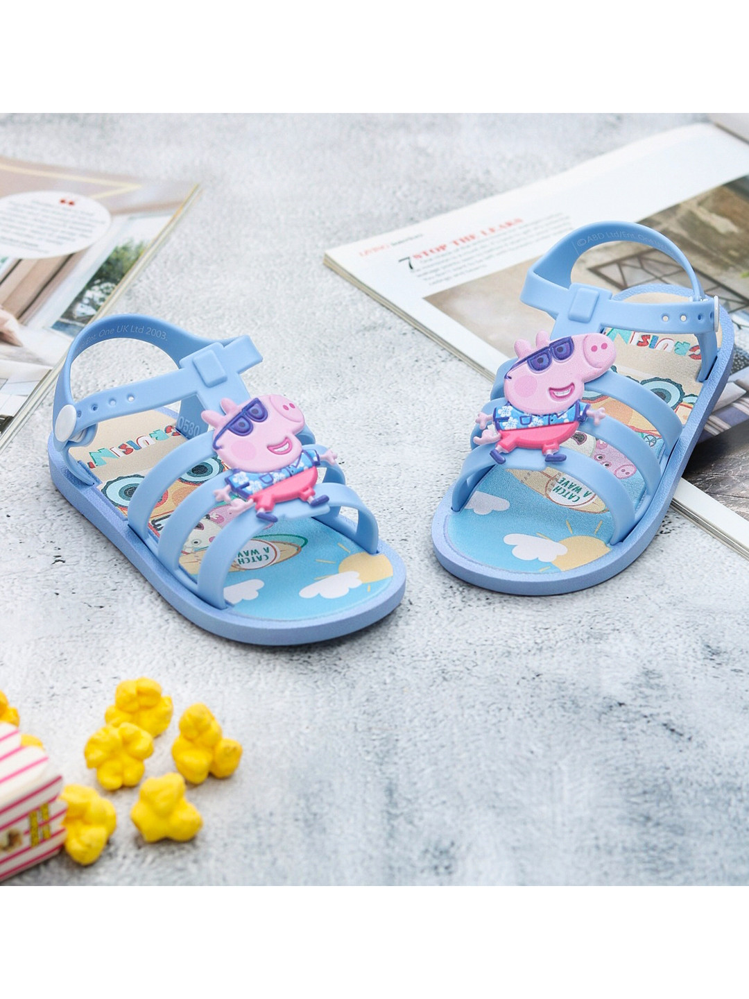

Yellow Bee Boys Blue & Pink Comfort Sandals