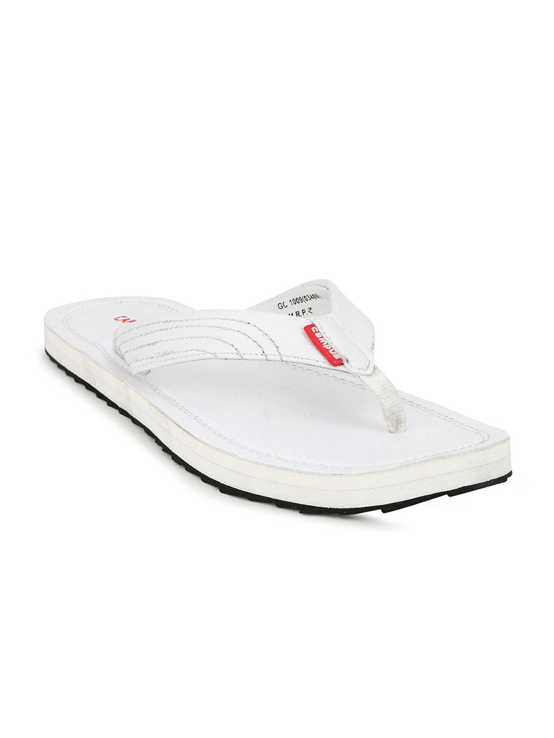 

Campus Men White Solid Thong Flip Flops