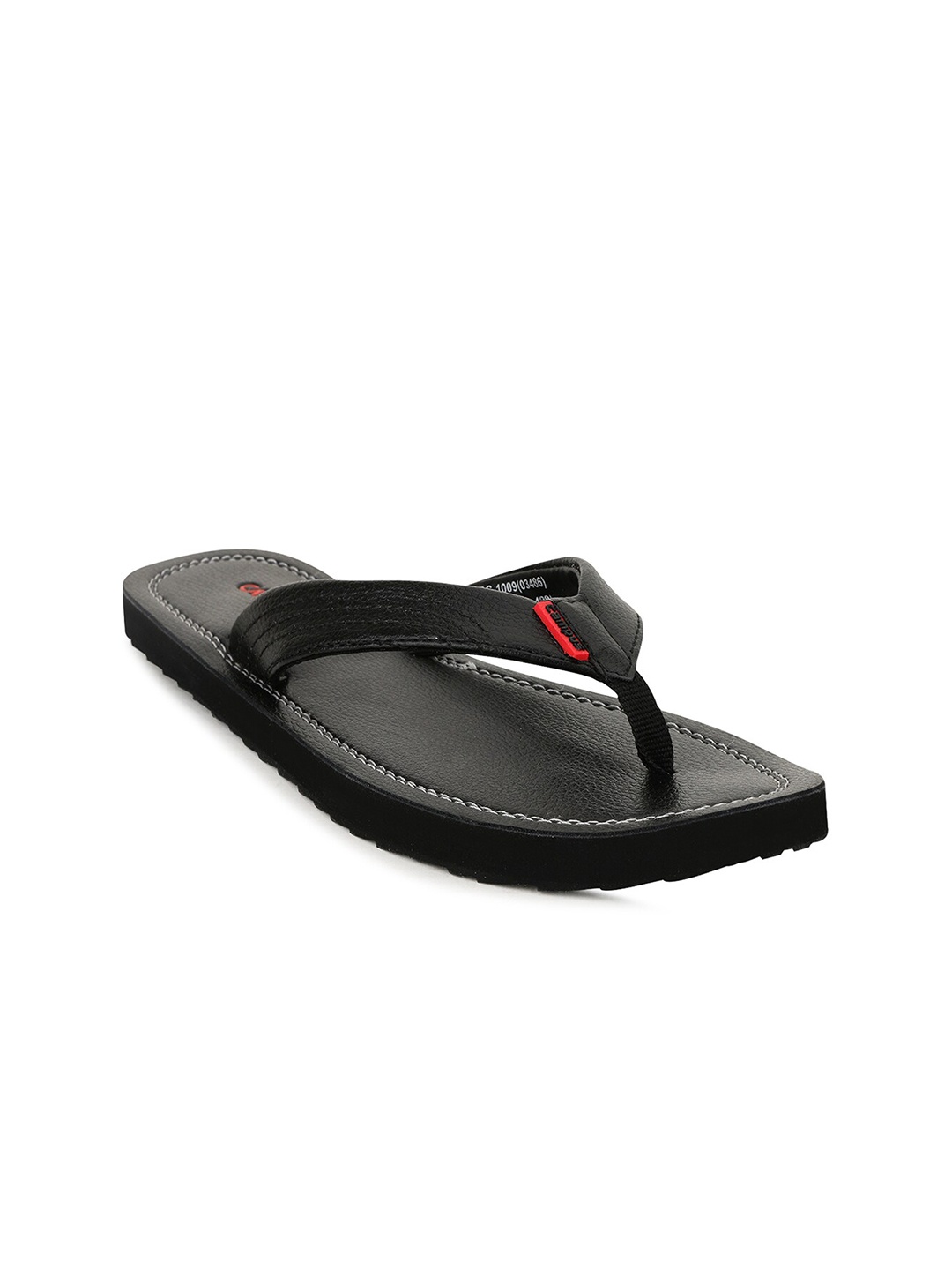 

Campus Men Black Thong Flip-Flops