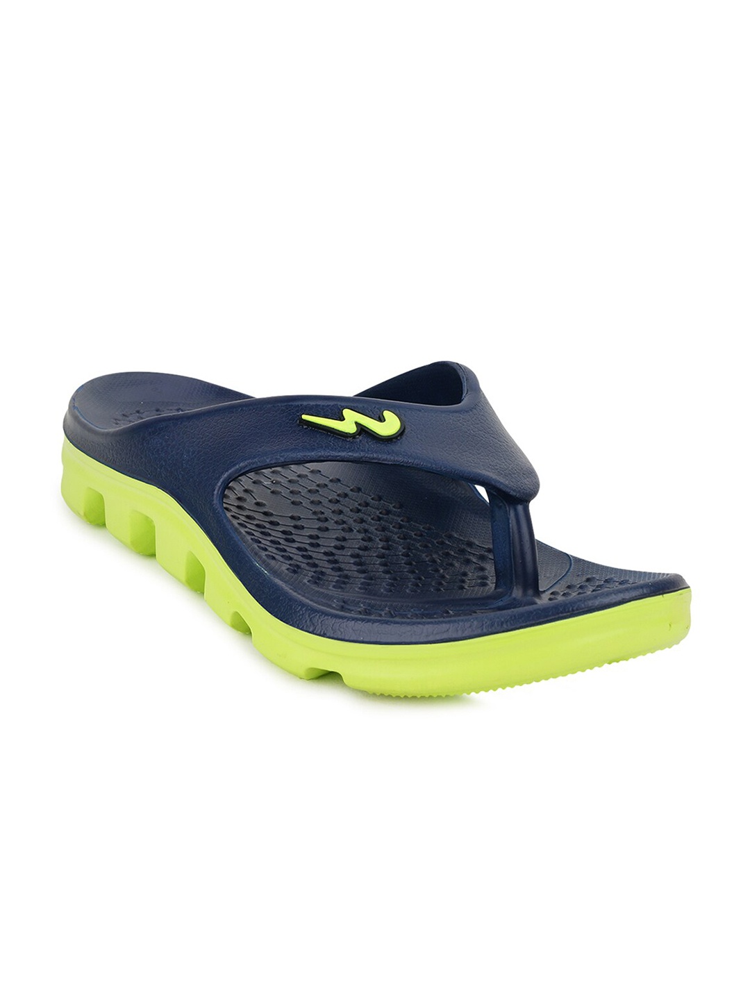

Campus Men Navy Blue & Green Flip Flops