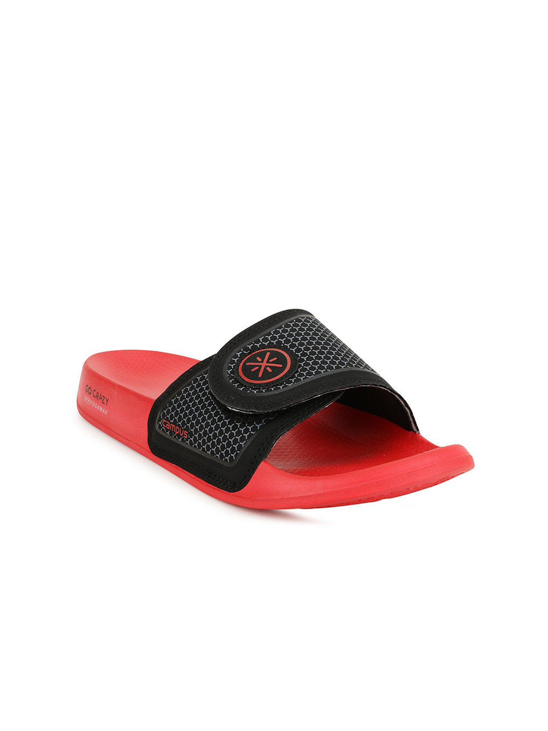 

Campus Men Red & Black Sliders
