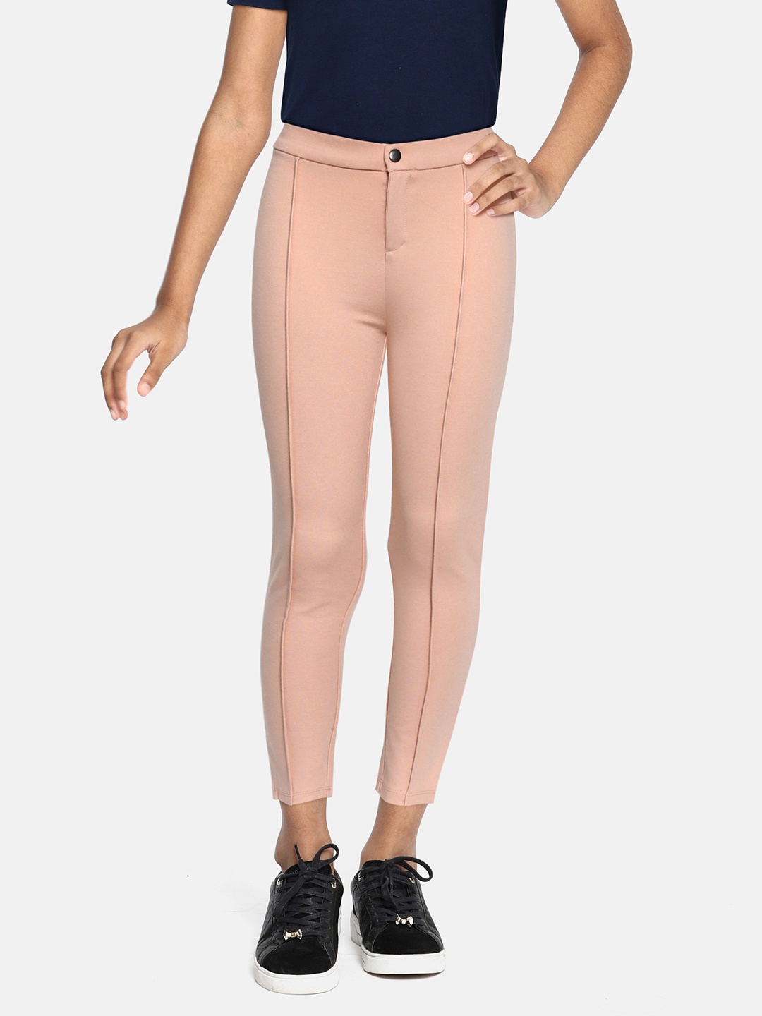 

AND Girls Pink Slim Fit Trousers