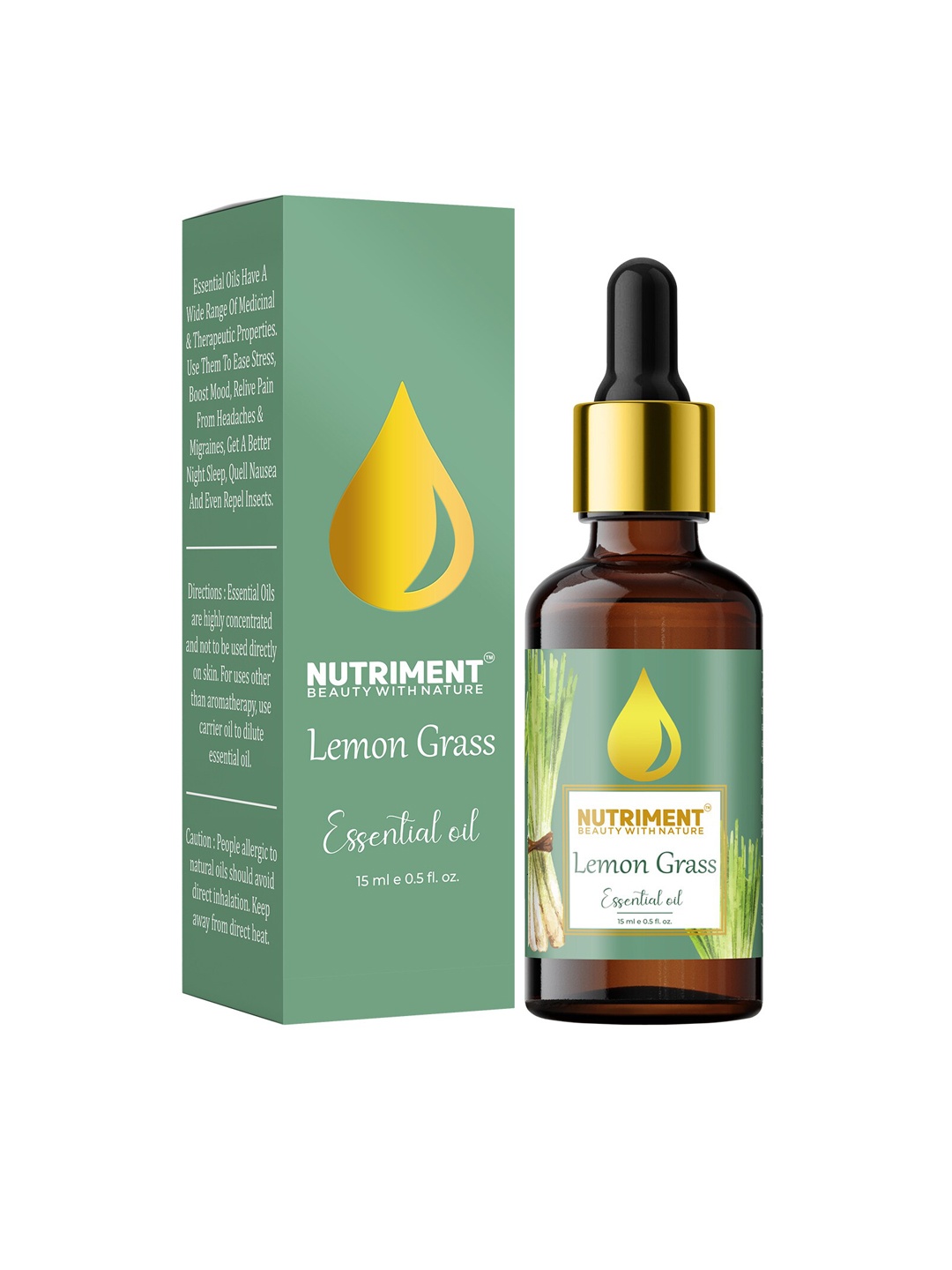 

Nutriment Green Lemon Grass Essential Oil 15 ml