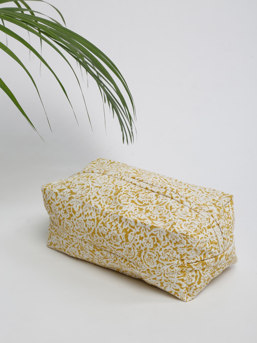 

Fabindia Unisex Yellow & Which Printed Pouch
