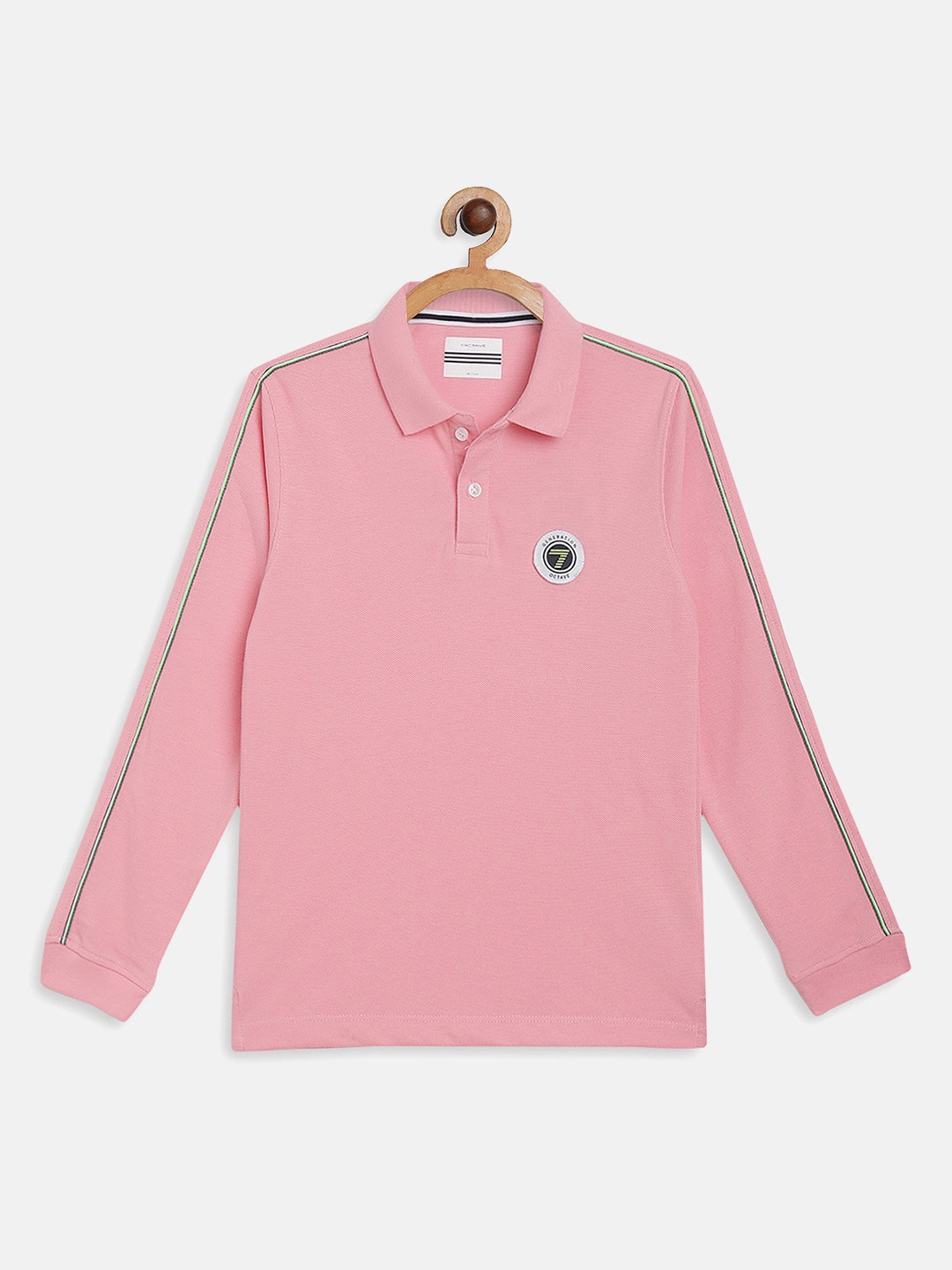 

Octave Boys Pink Polo Collar Applique T-shirt