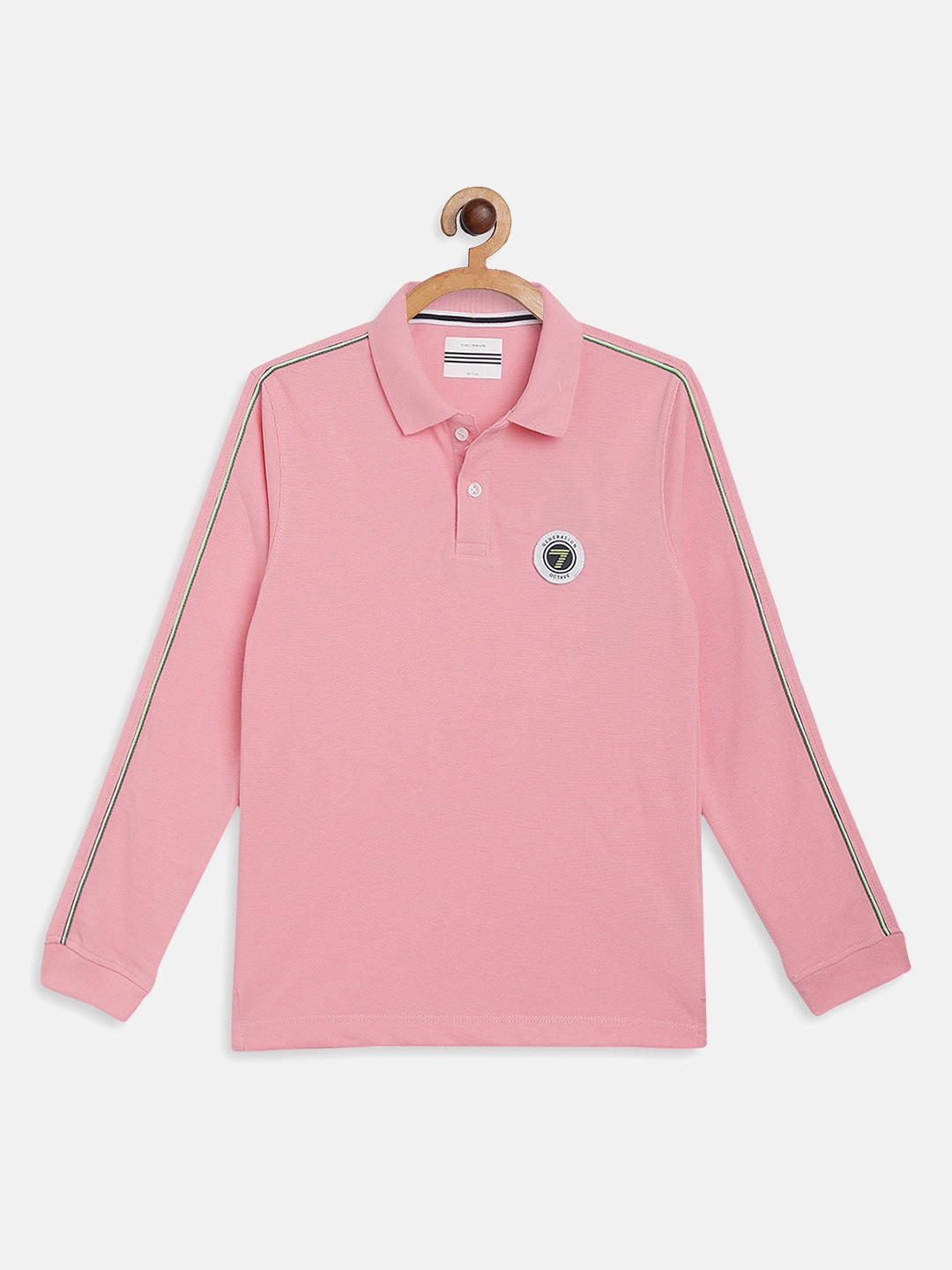 

Octave Boys Pink Polo Collar Applique T-shirt