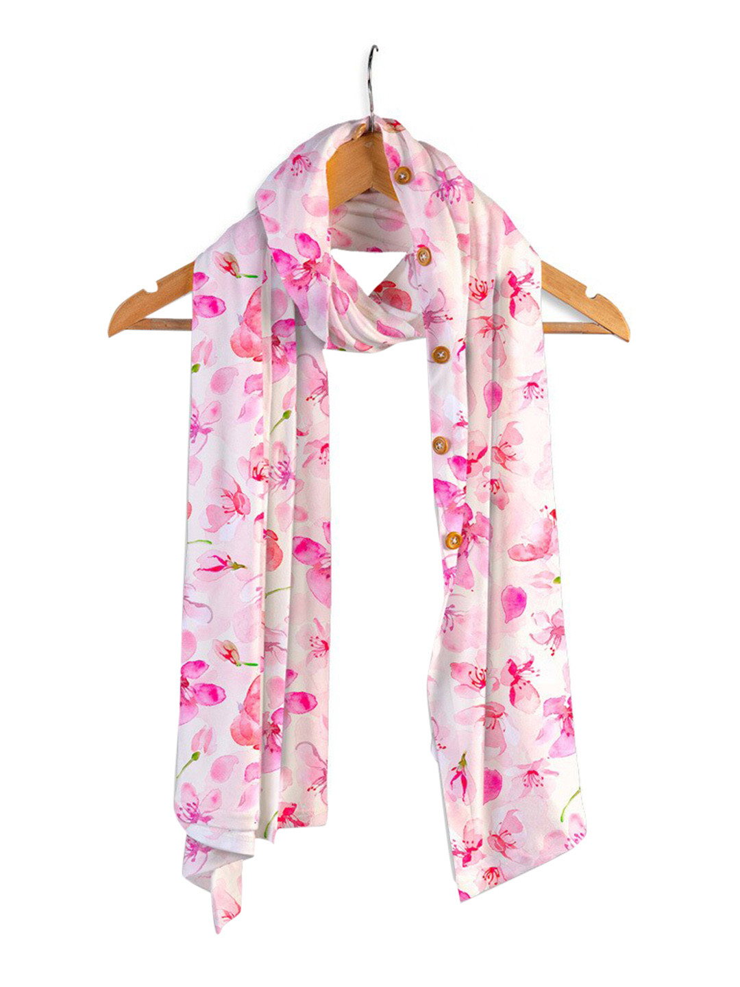 

SuperBottoms Women Pink & White Floral Printed Sustainable Modal Nursing Poncho