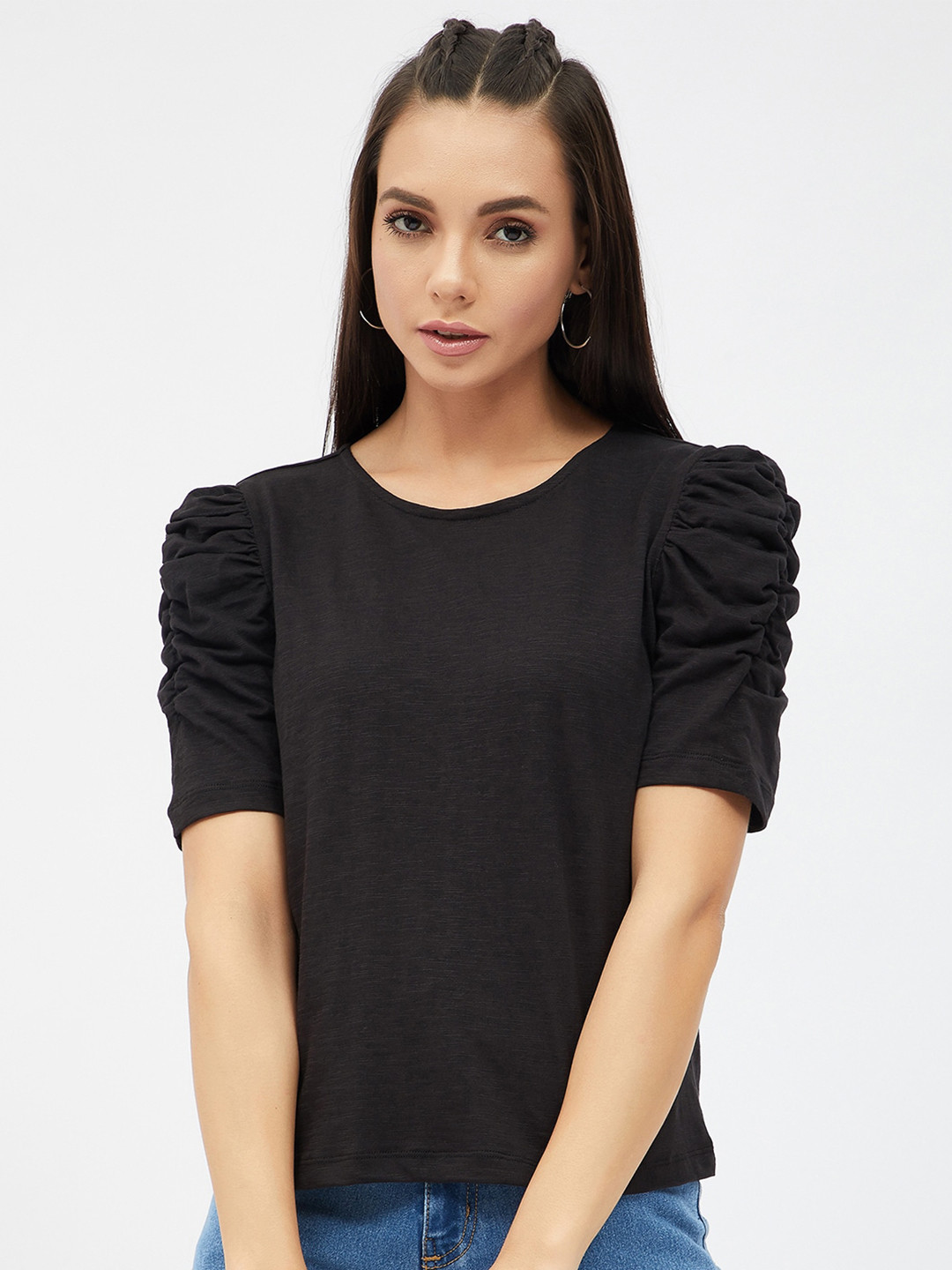 

Harpa Women Black Pockets T-shirt