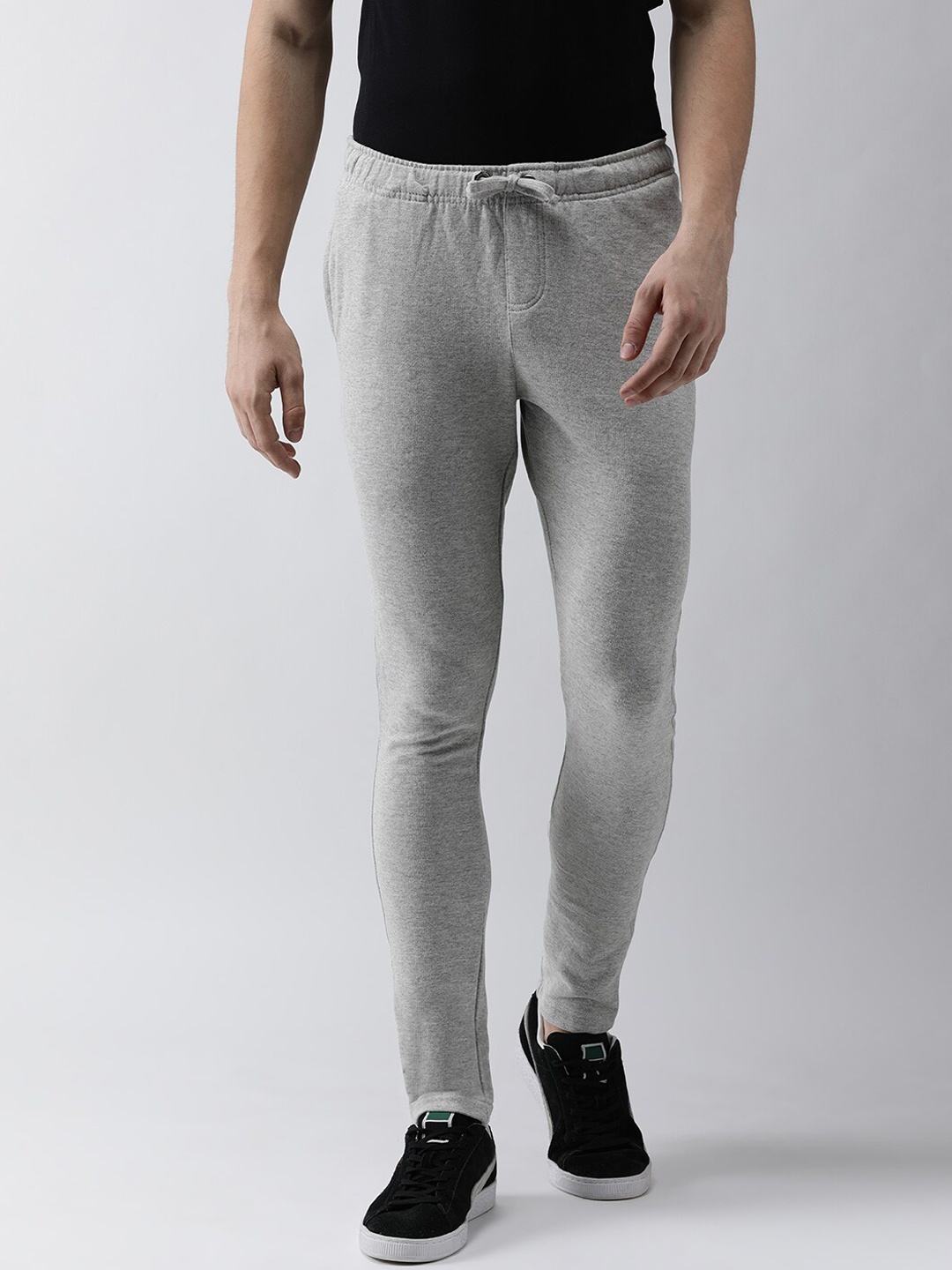

Steenbok Men Grey Solid Straight-Fit Track Pants