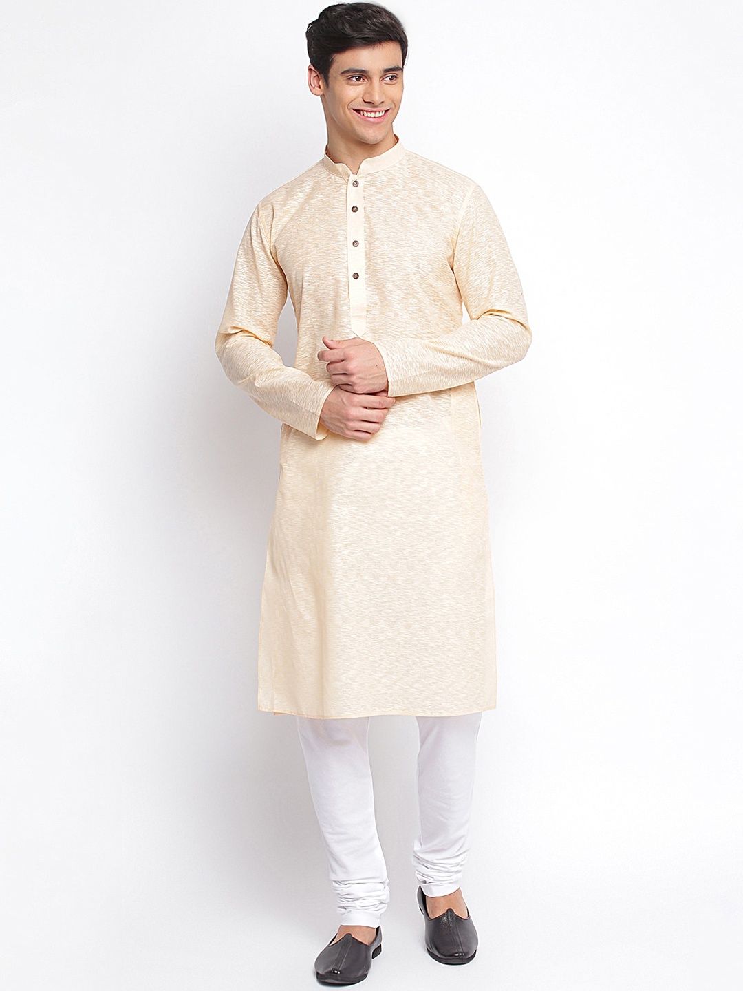 

Sanwara Men Cream-Coloured Kurta