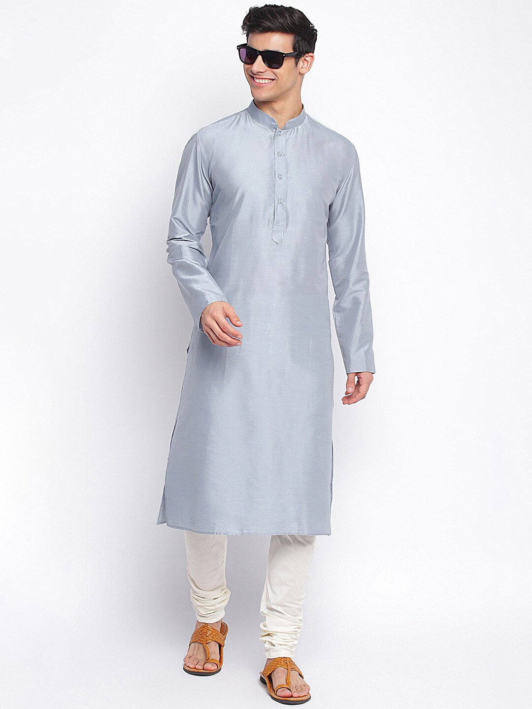 

Sanwara Men Grey Kurta