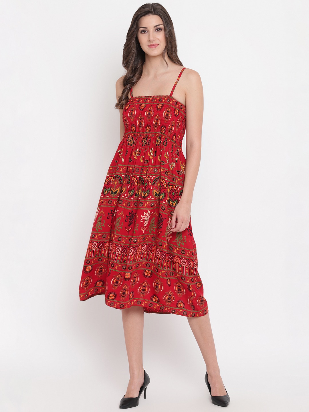 

Aawari Multicoloured Floral Midi Dress, Multi