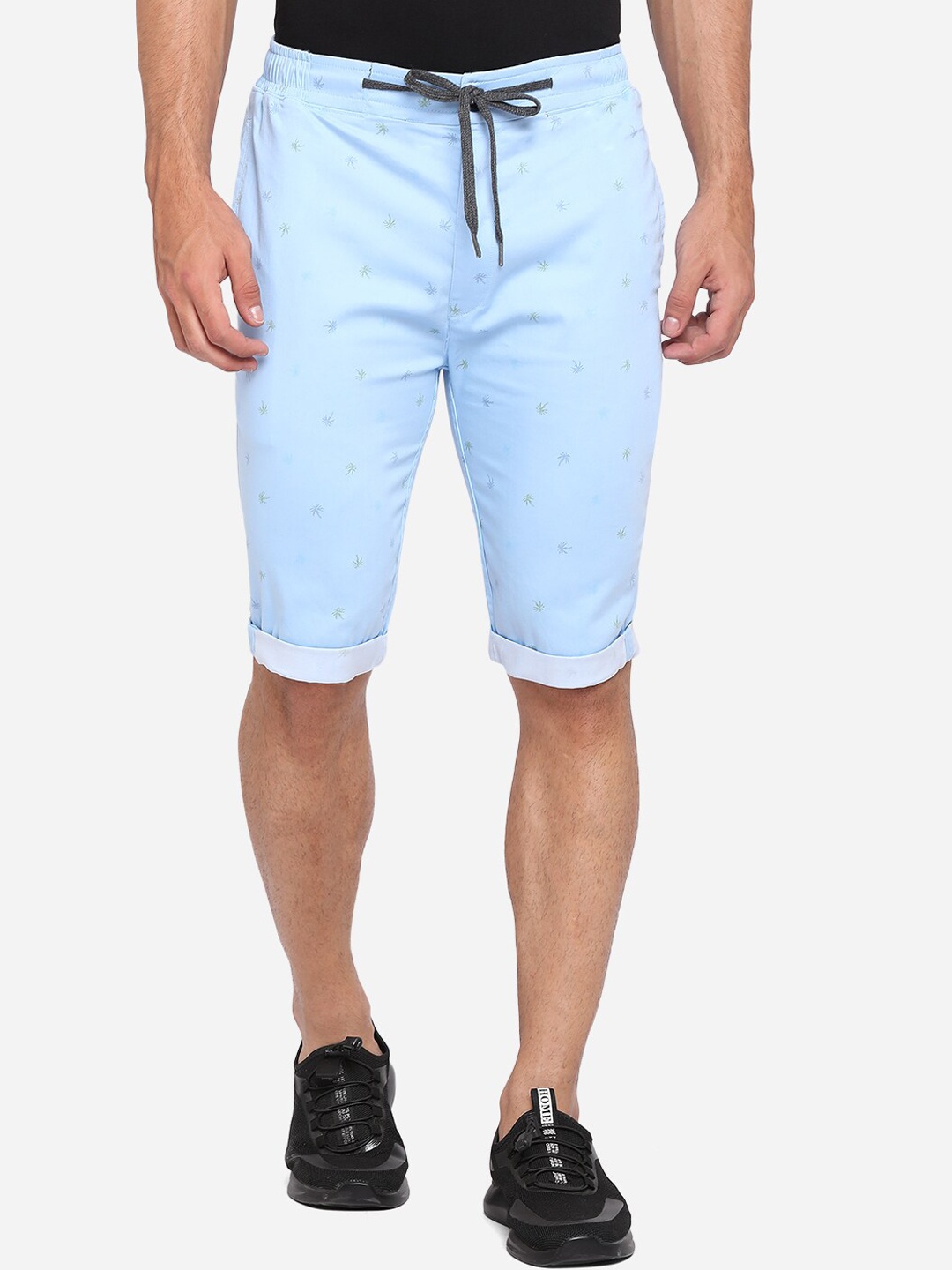 

JADE BLUE Men Blue Printed Regular Shorts