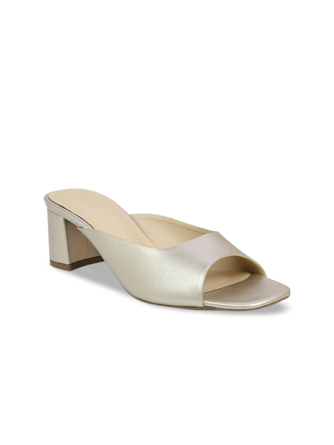 

Inc 5 Gold-Toned Block Peep Toes