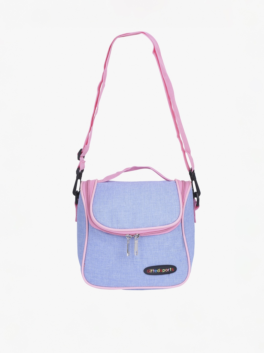 

POKORY Girls Blue & Pink Structured Casual Satchel Bag