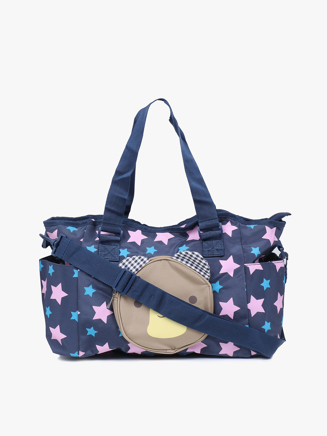

POKORY Blue Baby Diaper Changing Shoulder Bag with pockets