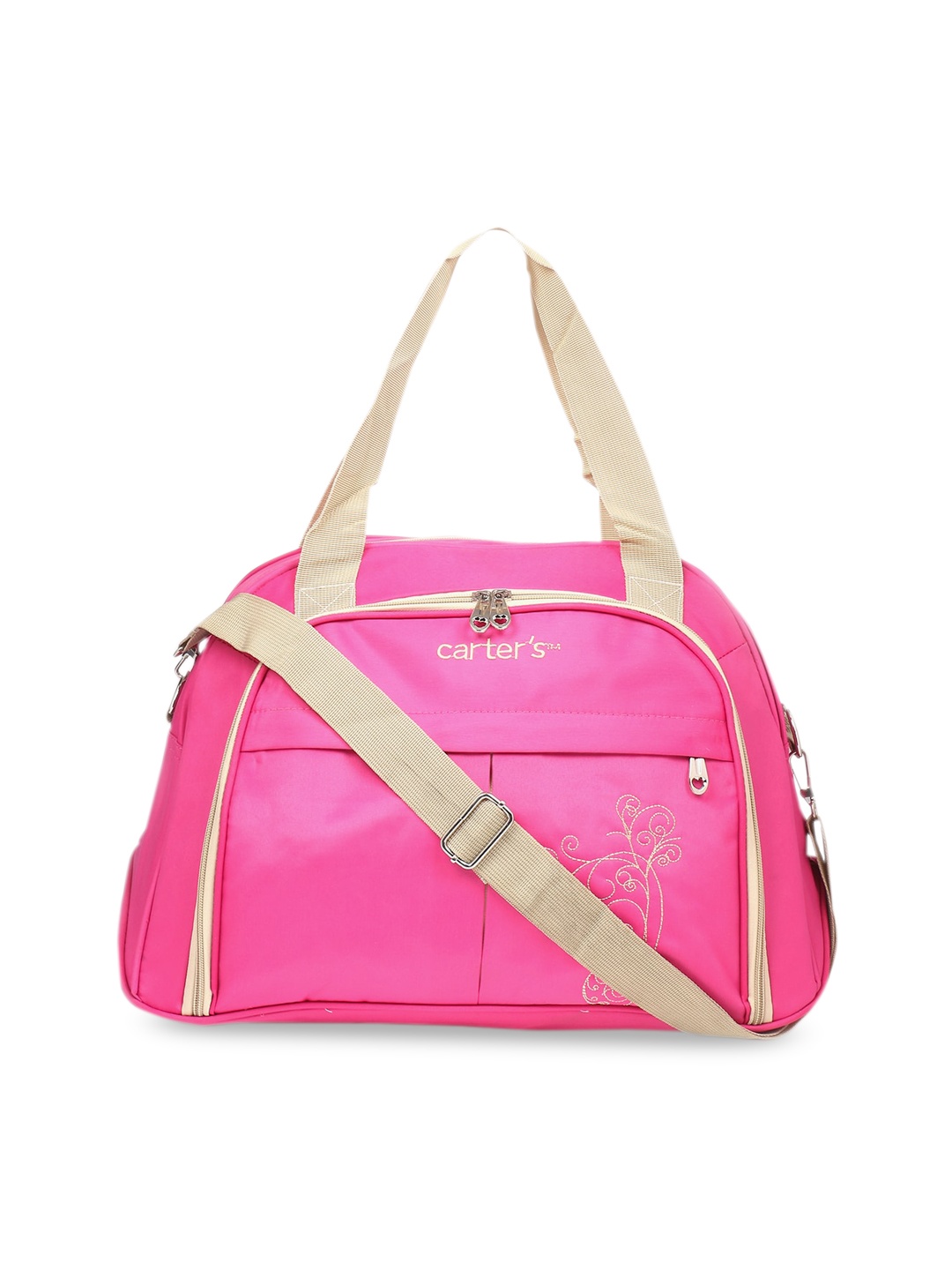 

POKORY Purple Leather Shopper Handheld Bag