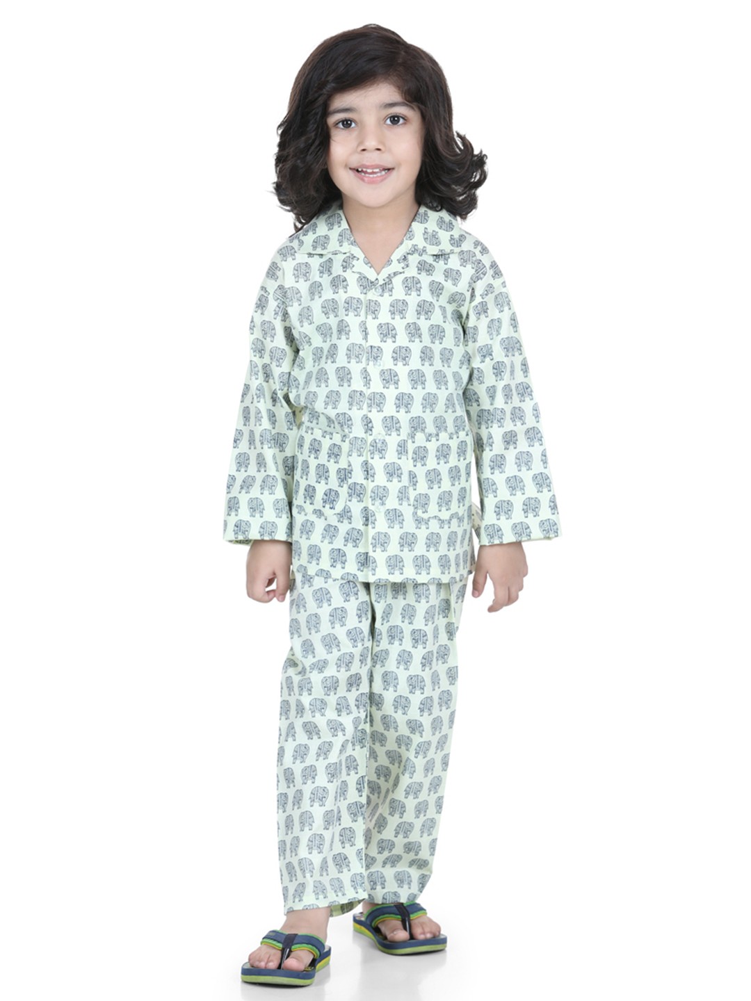 

Aj DEZInES Boys Blue Animal, Green