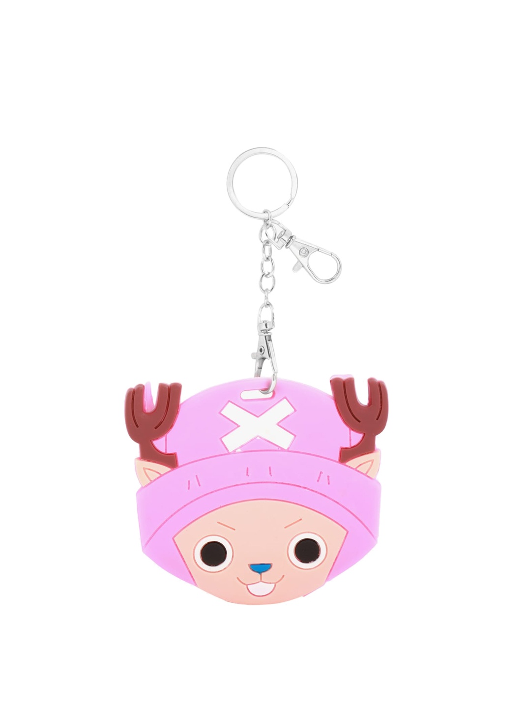 

POKORY Kids Pink & Beige Stainless Steel Key Chain