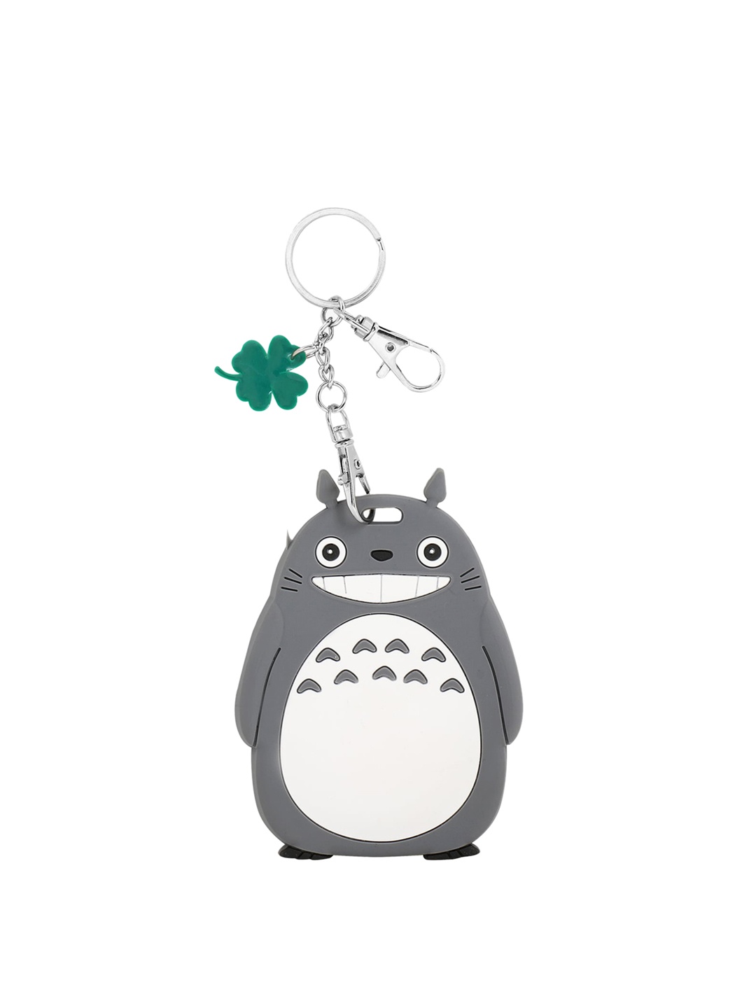 

POKORY Unisex Kids Grey & White Owl Shaped Key Chain