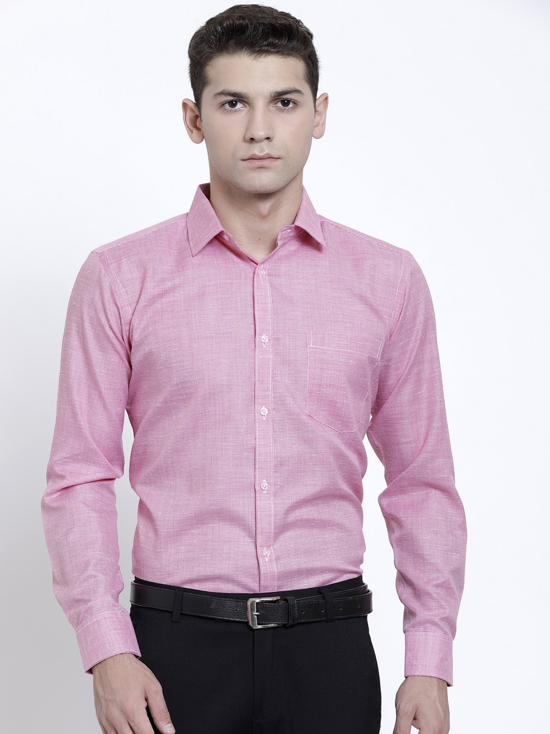

RG DESIGNERS Men Magenta Slim Fit Casual Shirt