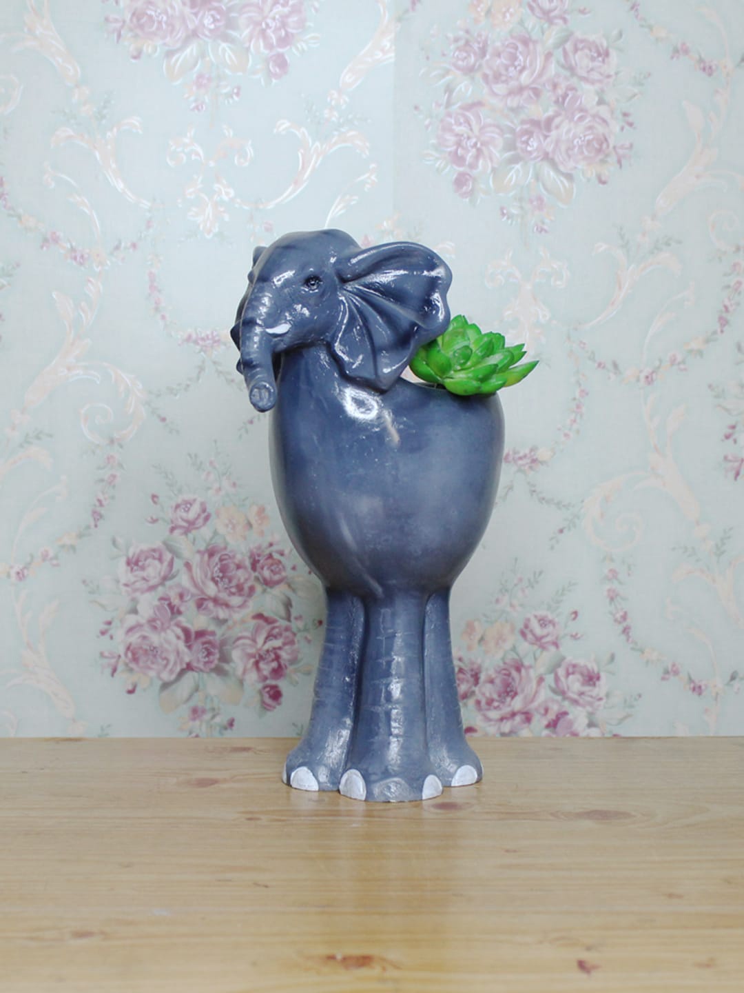 

Wonderland Grey Big Elephant Animal Planter