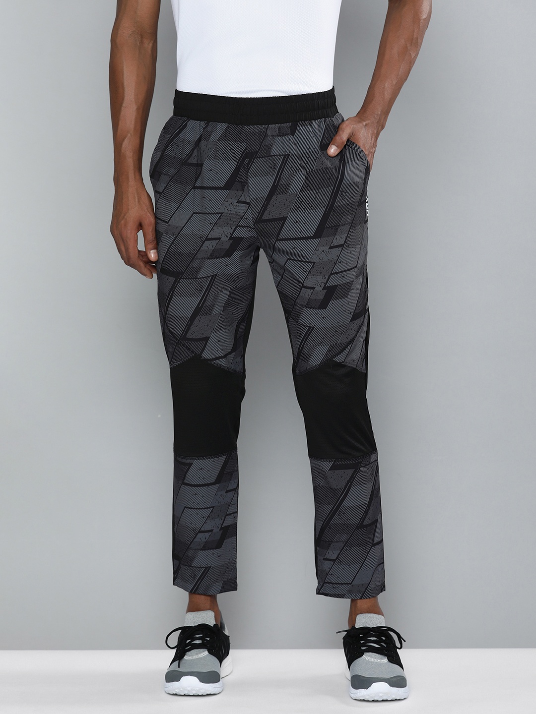 

HRX By Hrithik Roshan Training Men Jet Black Rapid-Dry Brand Carrier Track Pants