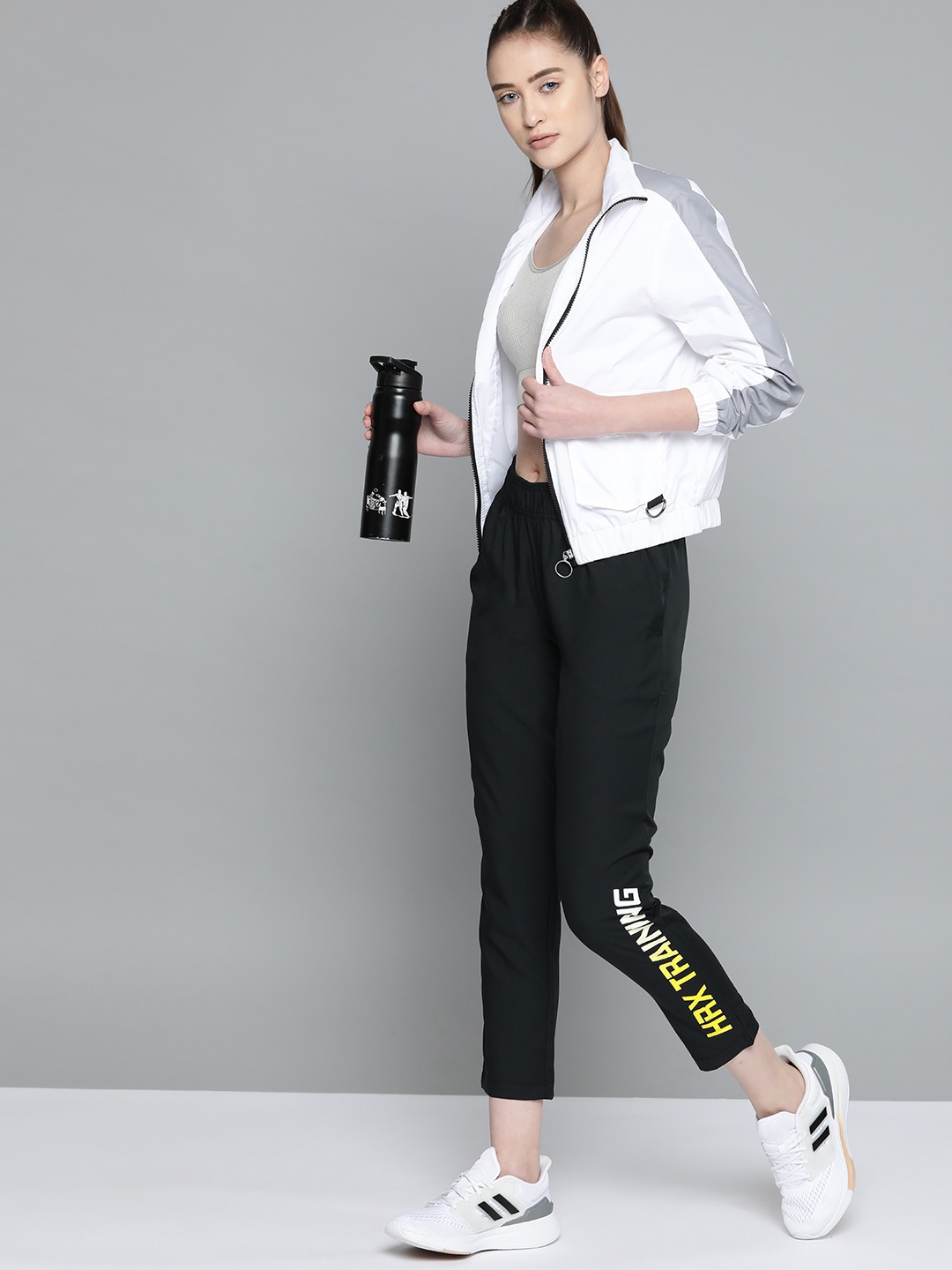 

HRX by Hrithik Roshan Women Black Solid Training Track Pants