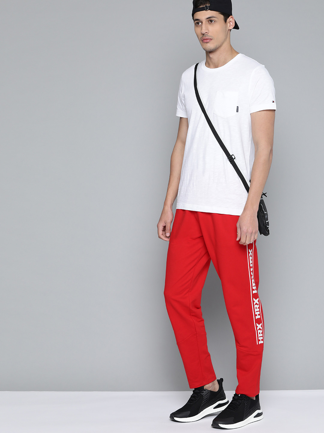

HRX By Hrithik Roshan Lifestyle Men High Risk Red Bio-Wash Brand Carrier Track Pants