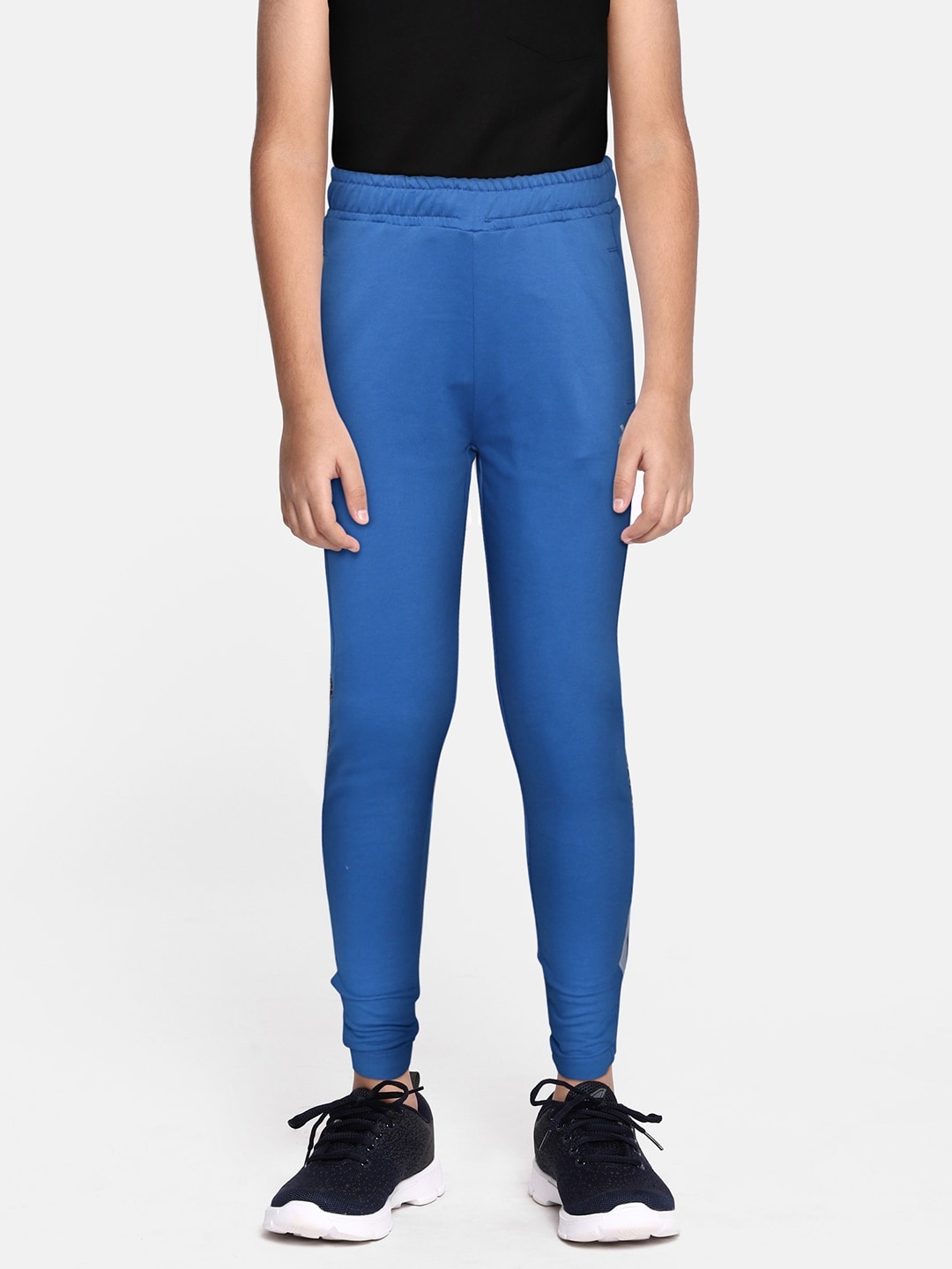 

HRX By Hrithik Roshan U-17 Active Boys Strong Blue Rapid-Dry Colourblock Track Pants