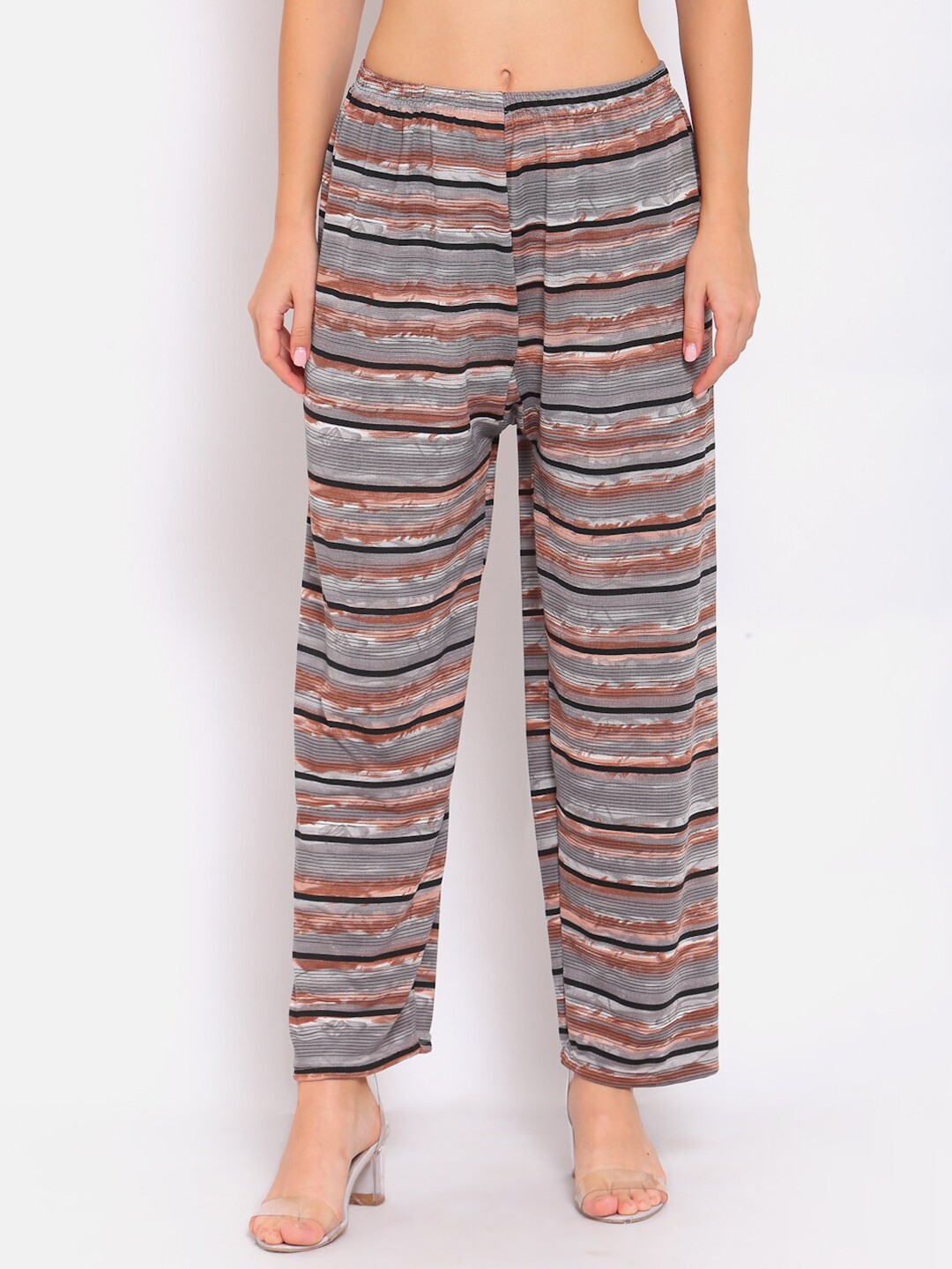 

KLOTTHE Women Grey Printed Palazzo