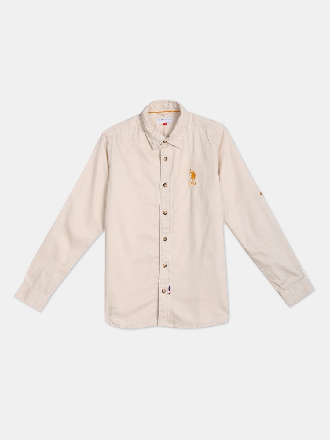 

U.S. Polo Assn. Kids Boys Beige Opaque Casual Shirt