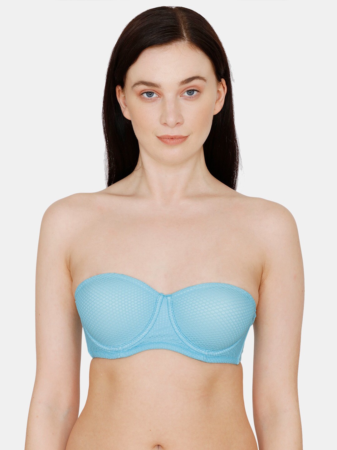 

Zivame Blue Underwired Lightly Padded T-shirt Bra