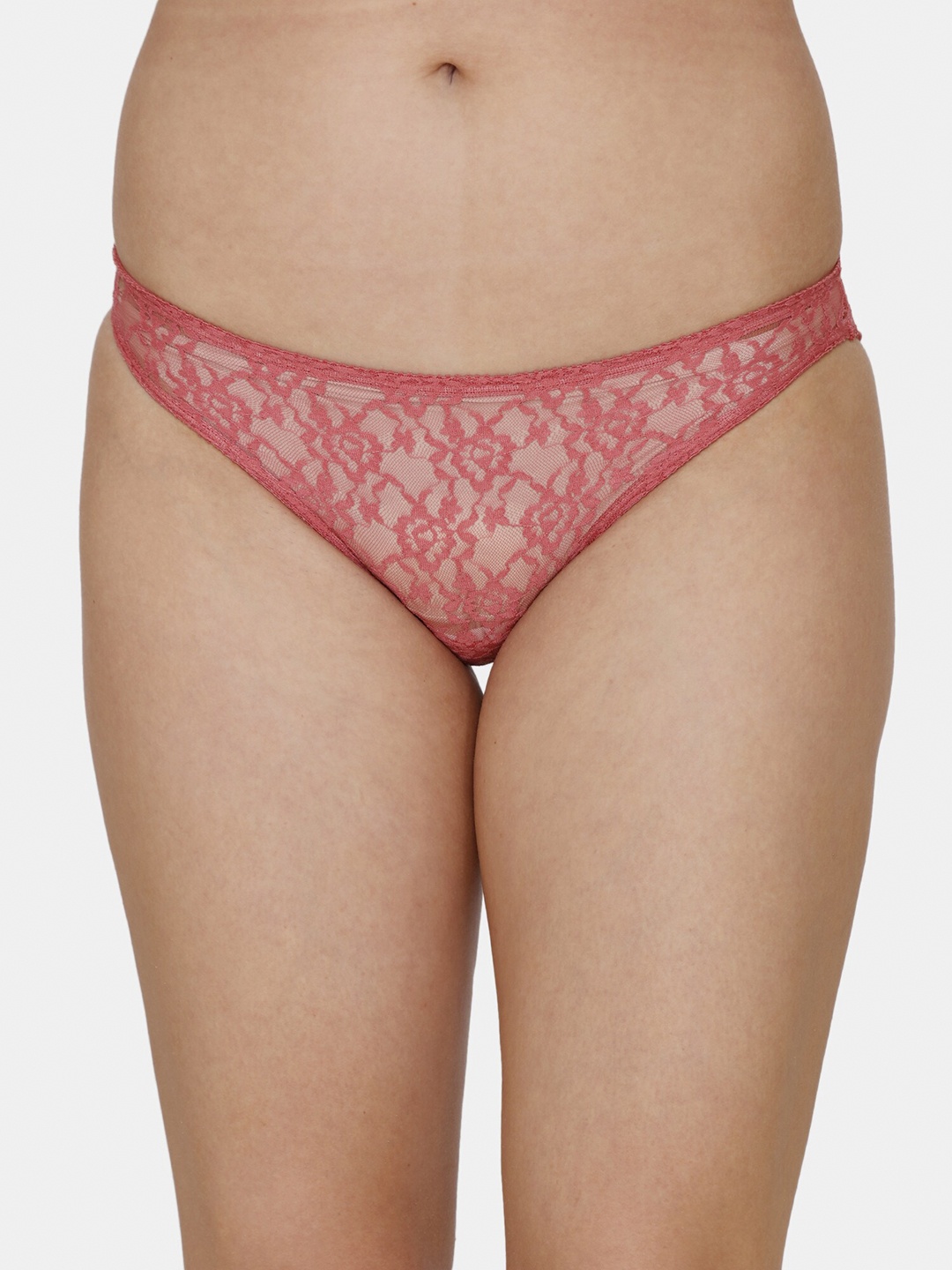 

Zivame Women Pink Floral Printed Hipster Brief