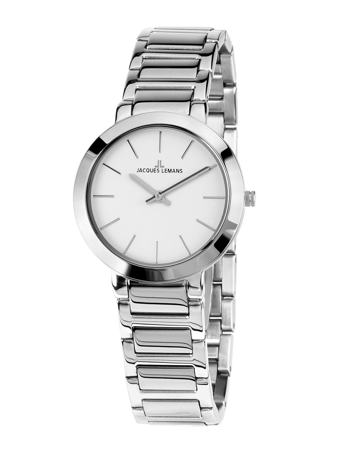 

Jacques Lemans Women White & Silver Toned Stainless Steel Analogue Watch 1-1842A