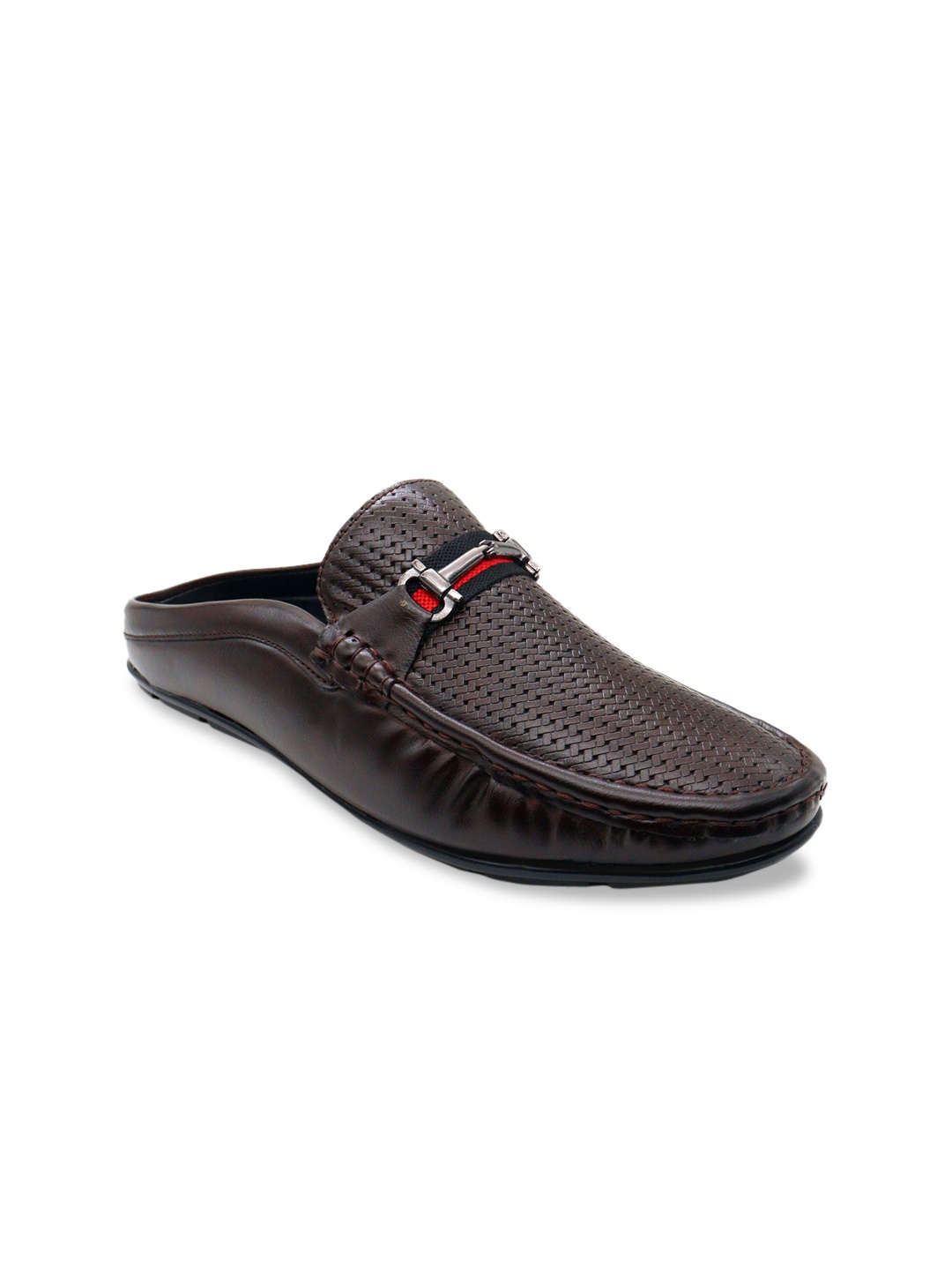 

AfroJack Men Brown Woven Design Loafers