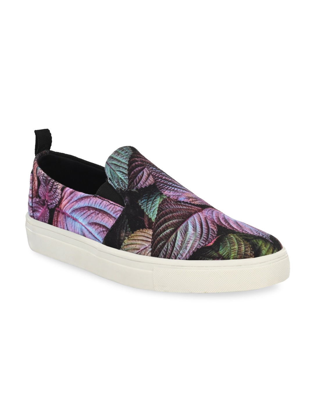

EXTRIMOS Men Purple Printed Slip-On Sneakers