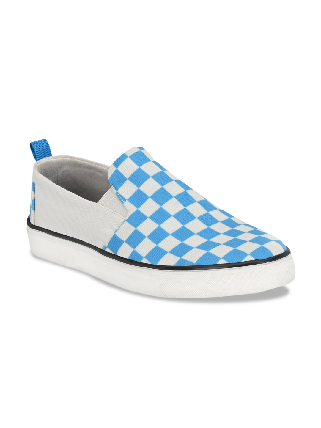 

EXTRIMOS Men Blue & White Printed Slip-On Sneakers