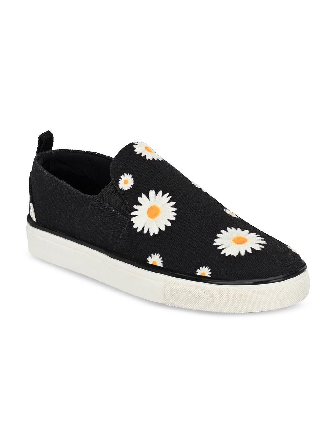 

EXTRIMOS Men Printed Lightweight Slip-On Sneakers, Black