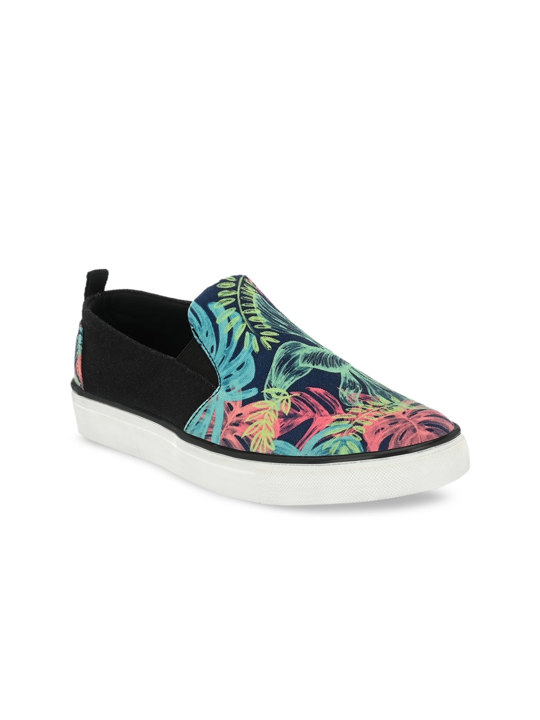 

EXTRIMOS Men Black Printed Slip-On Sneakers
