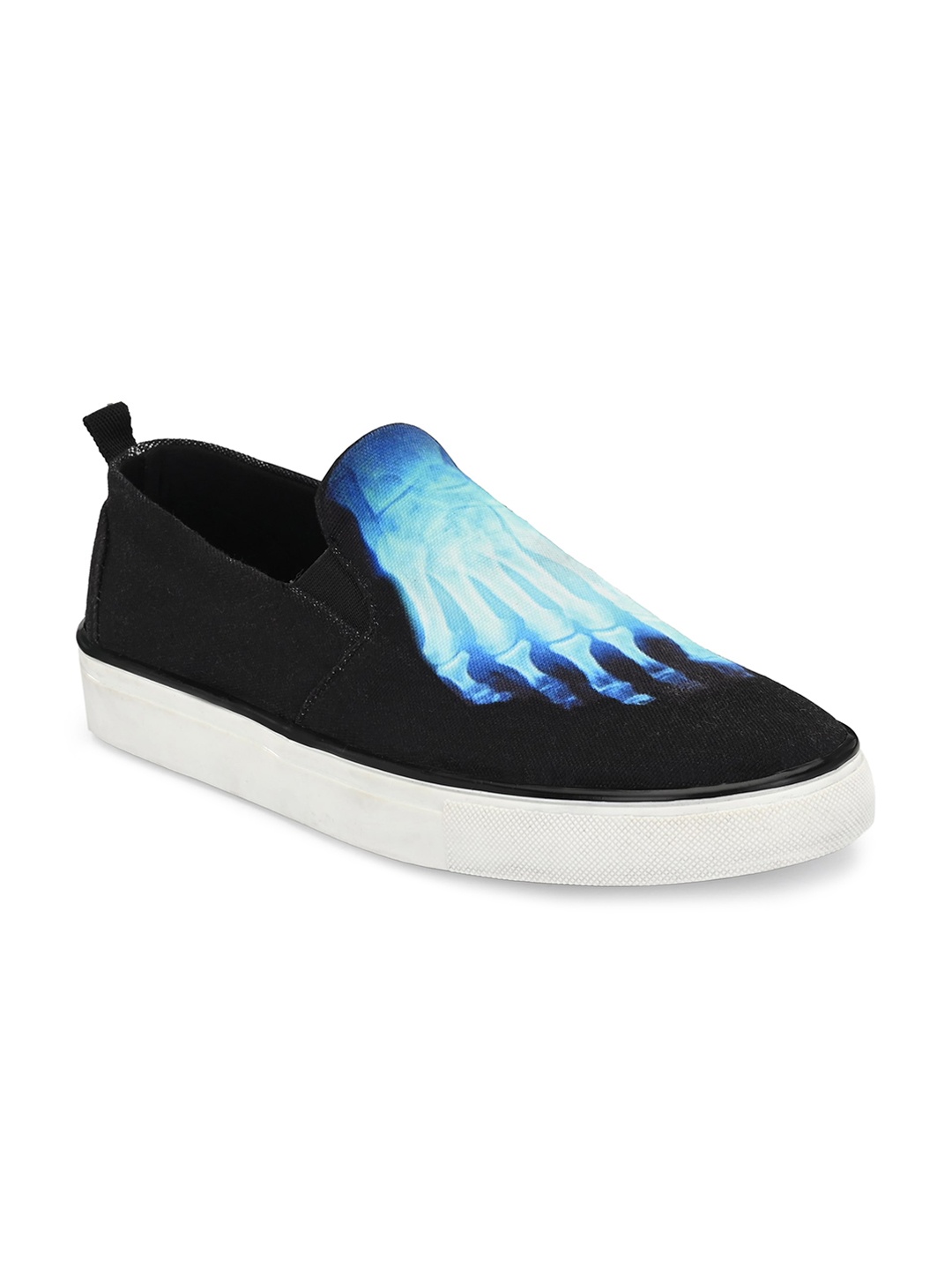 

EXTRIMOS Men Blue Printed Slip-On Sneakers