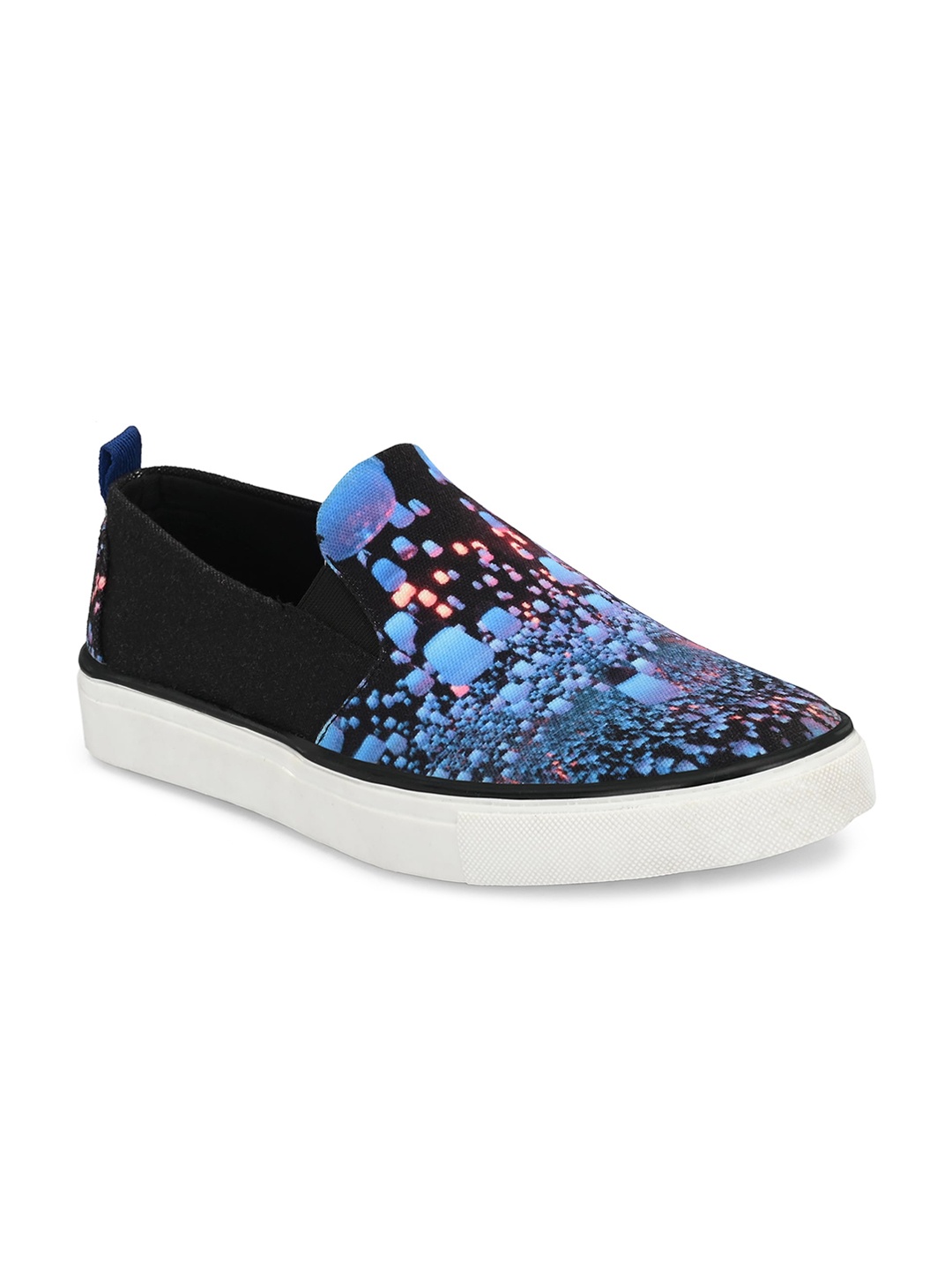 

EXTRIMOS Men Black Printed Regular Slip-On Sneakers