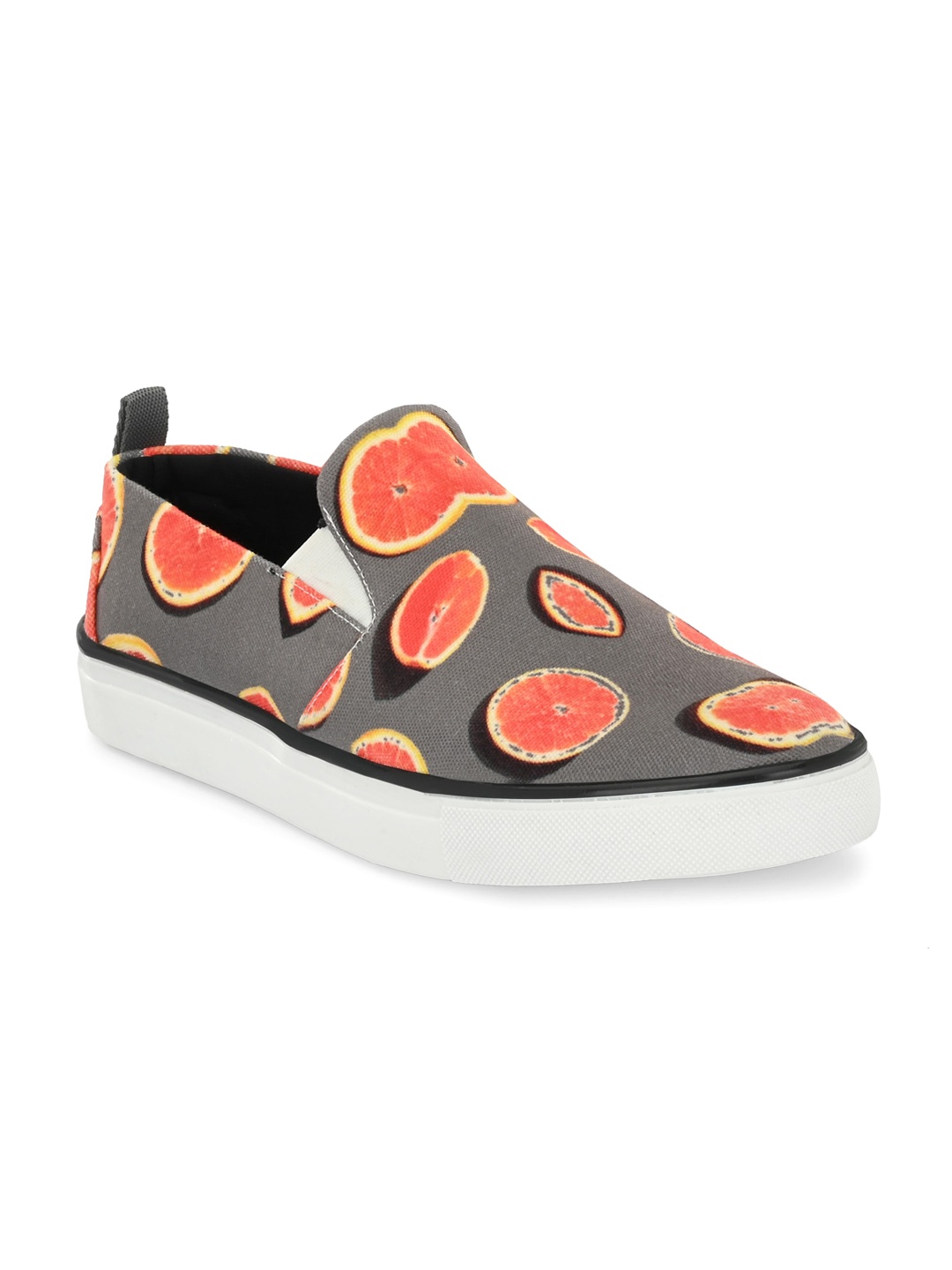 

EXTRIMOS Men Grey Printed Slip-On Sneakers