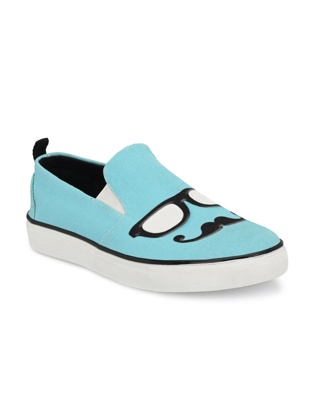 

EXTRIMOS Men Blue Printed Lightweight Regular Slip-On Sneakers
