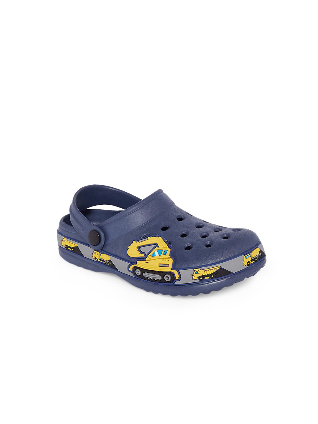 

Pantaloons Junior Boys Blue & Yellow Printed Rubber Clogs