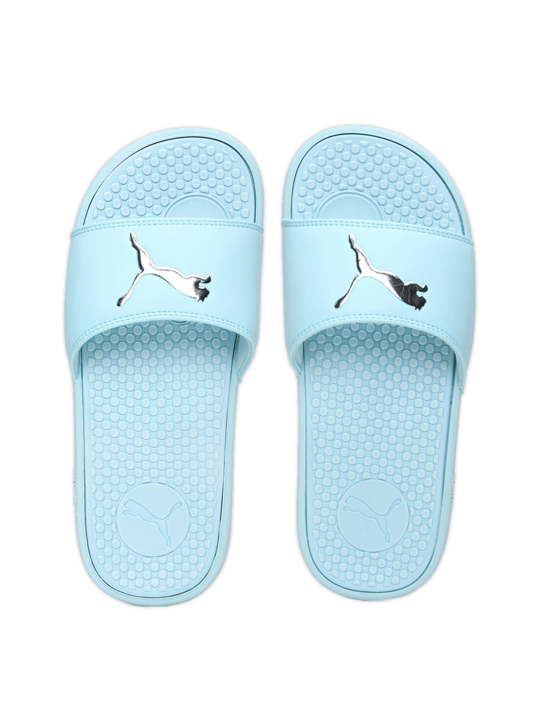 

Puma Women Blue & Silver Cool Cat Casual Sliders